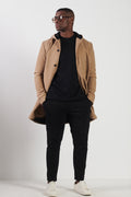 HOODED WOOL COAT