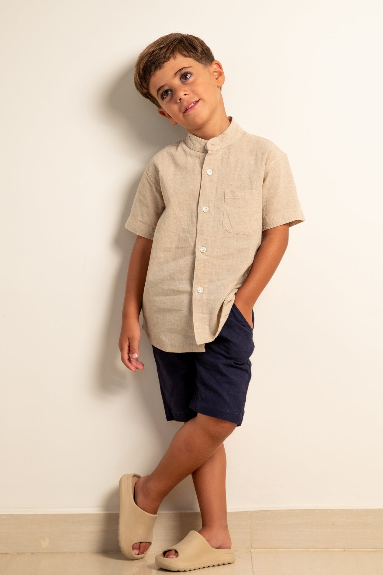 KIDS LINEN SHORTS