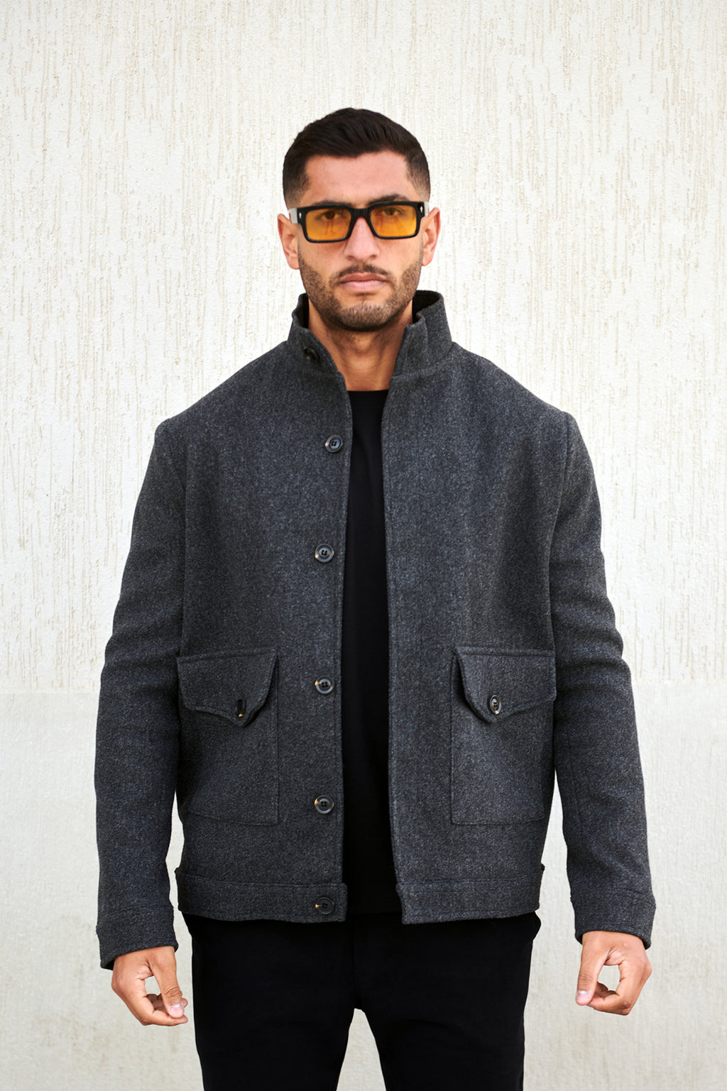 STRUCTURED WOOL COAT