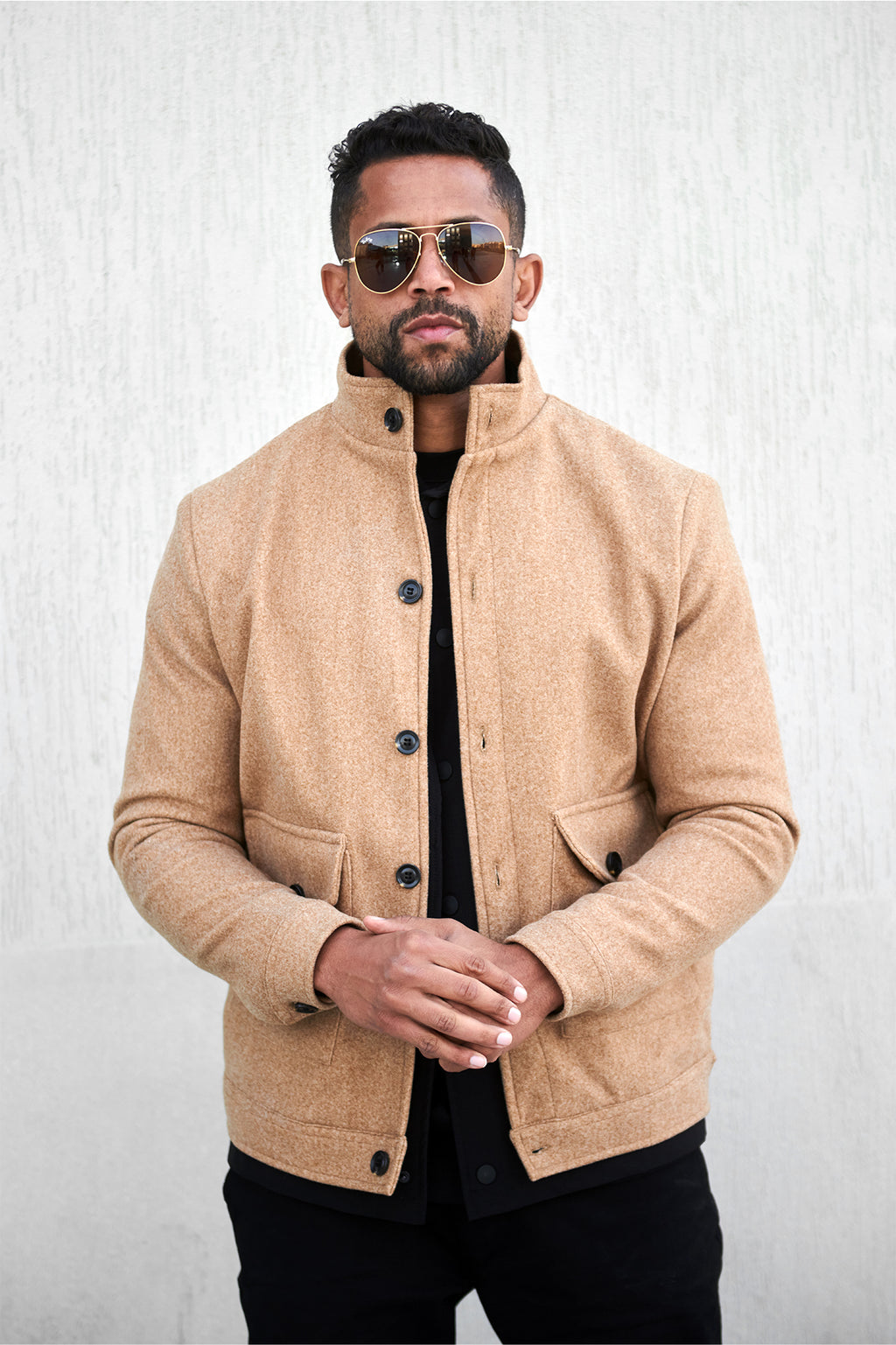 STRUCTURED WOOL COAT