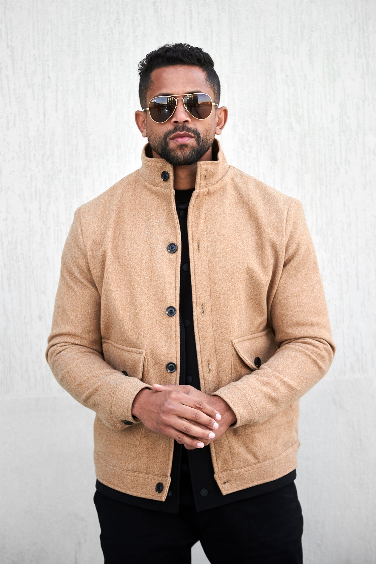 STRUCTURED WOOL COAT
