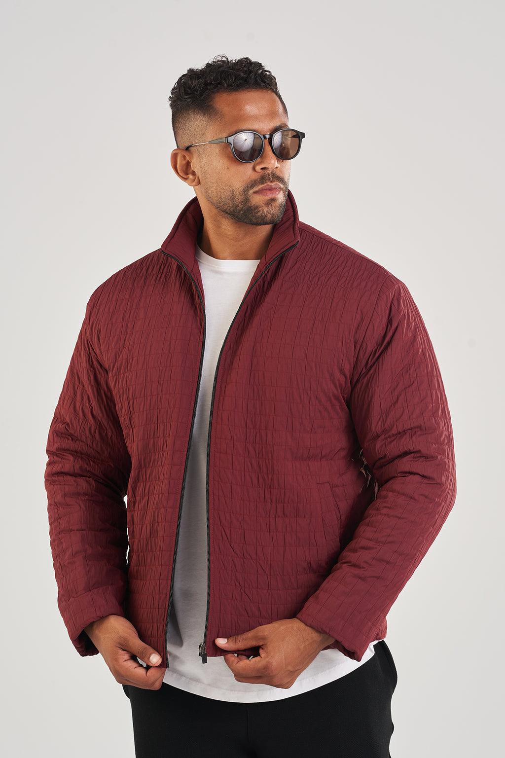 TEXTURED ZIP JACKET