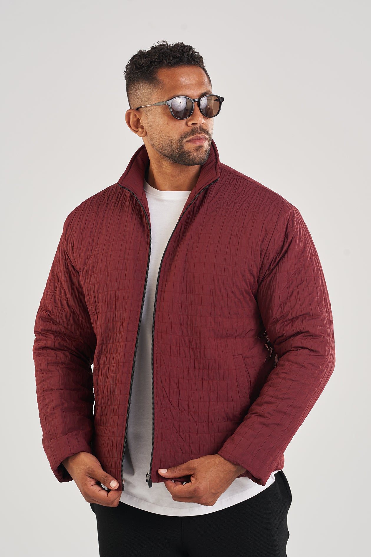 TEXTURED ZIP JACKET