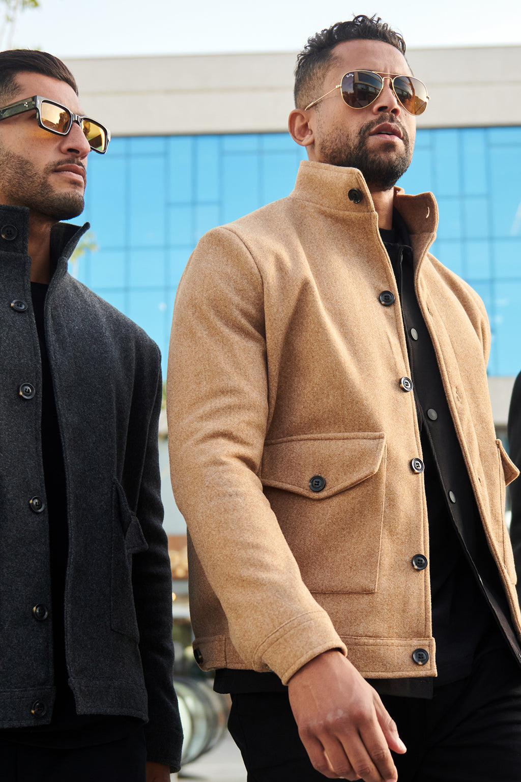STRUCTURED WOOL COAT