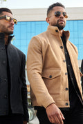 STRUCTURED WOOL COAT