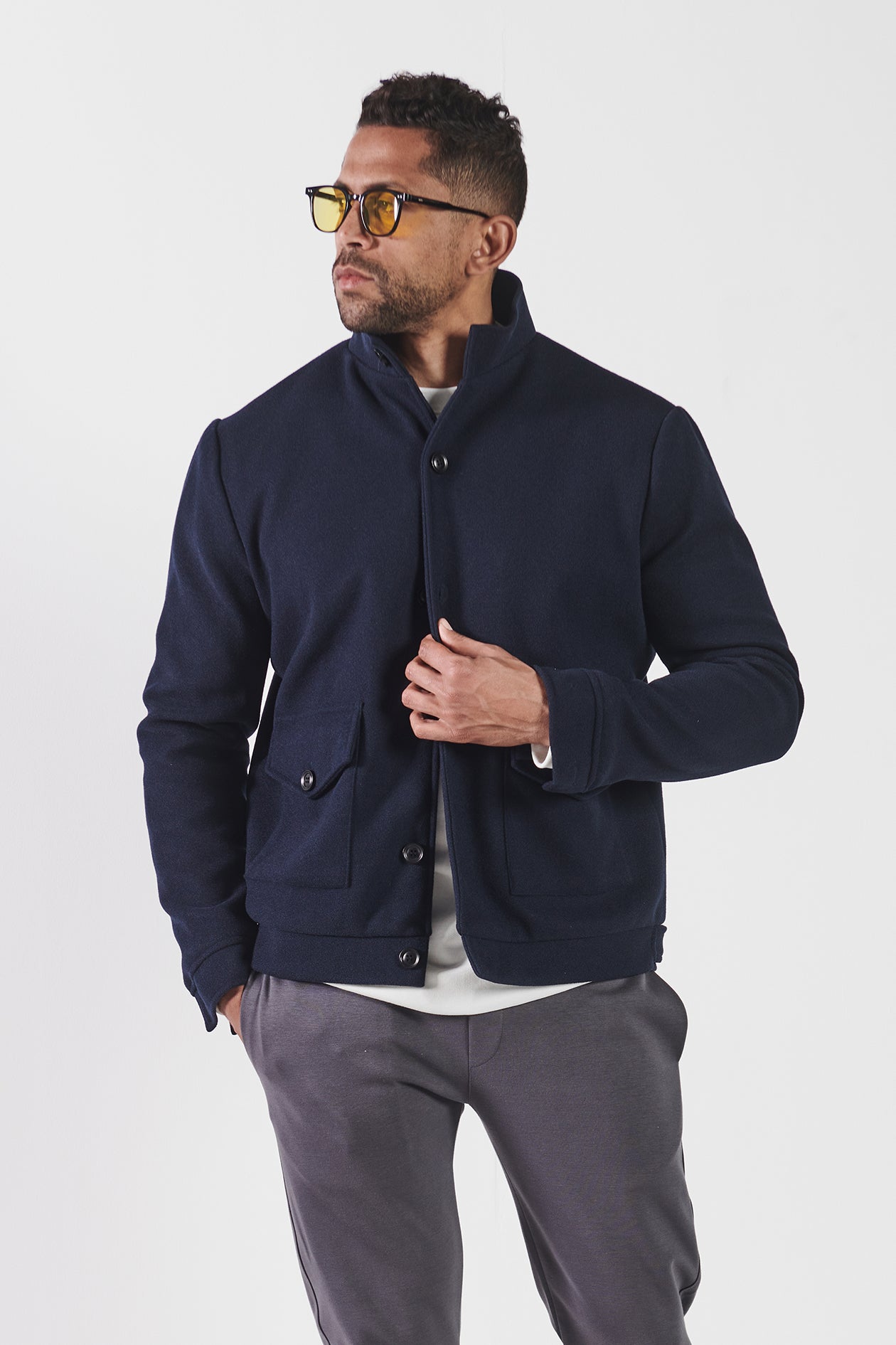 STRUCTURED WOOL COAT